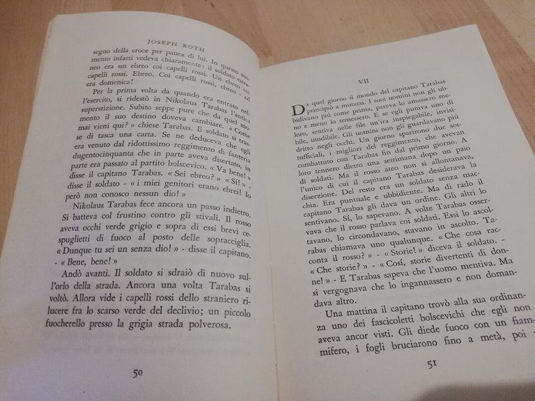 Tarabas, Joseph Roth, 1935, Mondadori, prima edizione, perfetto!