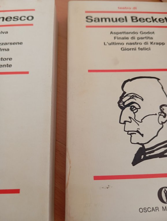 Teatro Contemporaneo Tre Volumi di Beckett Ionesco Osborne, Cofanetto Oscar …