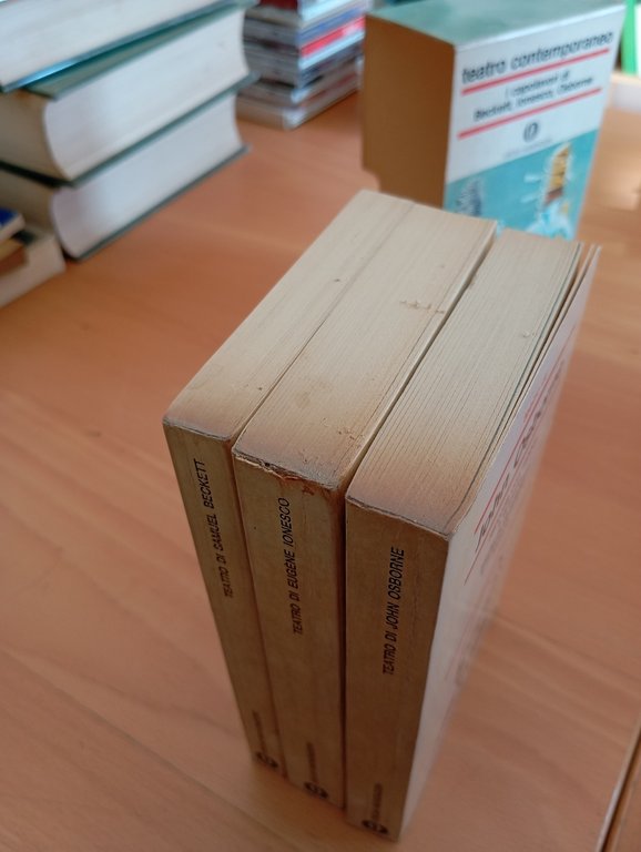 Teatro Contemporaneo Tre Volumi di Beckett Ionesco Osborne, Cofanetto Oscar …