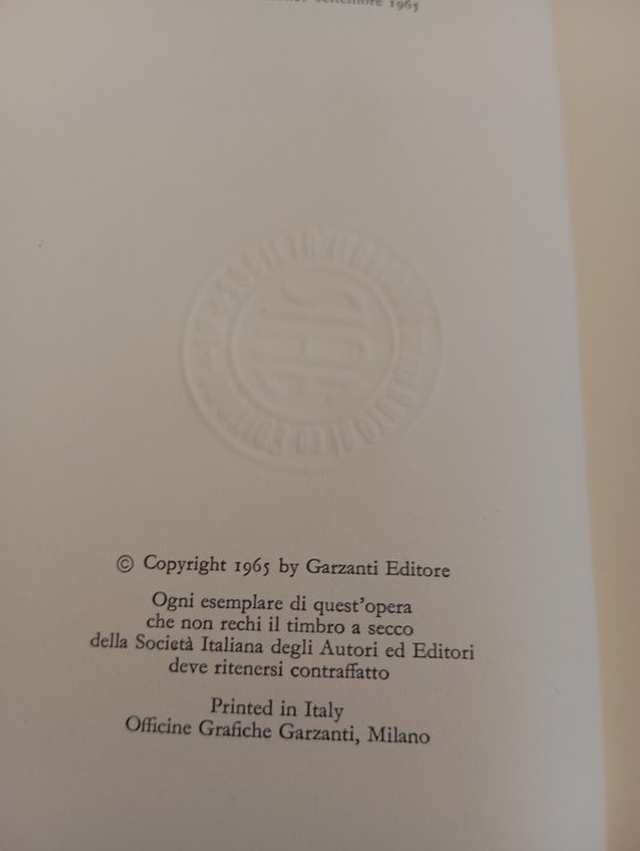 Teatro, Giuseppe Patroni Griffi, Garzanti, 1965