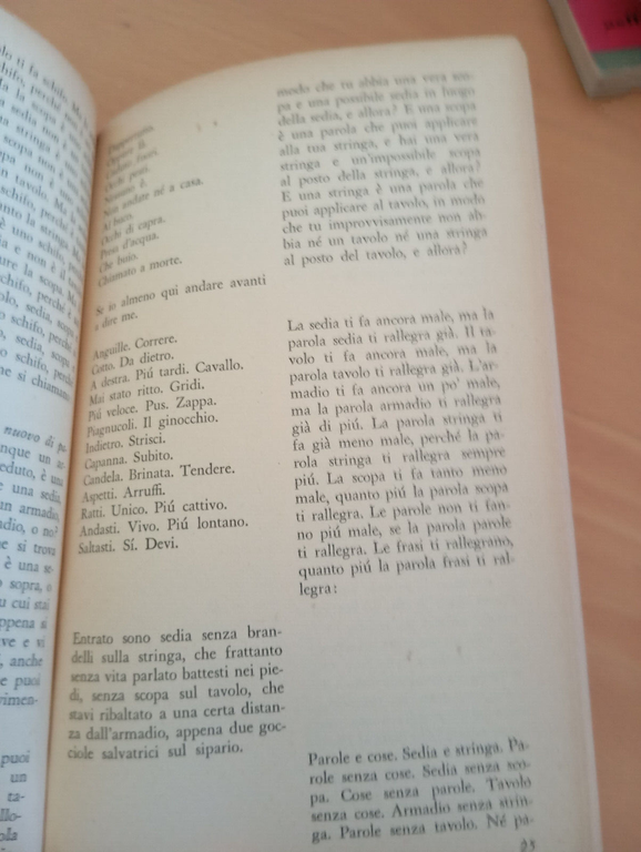 Teatro, Peter Handke Feltrinelli 1969, Kaspar insulti al pubblico profezia …