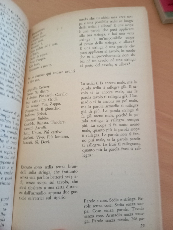 Teatro, Peter Handke Feltrinelli 1969, Kaspar insulti al pubblico profezia …