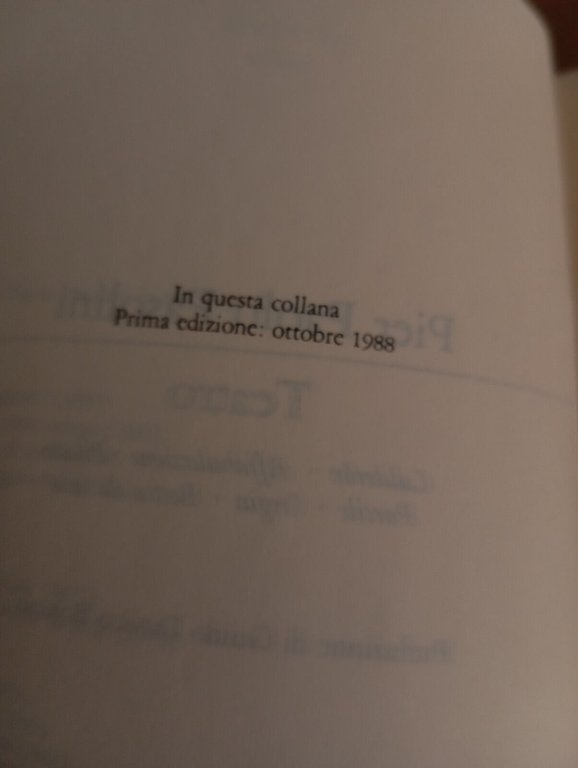 Teatro, Pier Paolo Pasolini, Garzanti, 1988