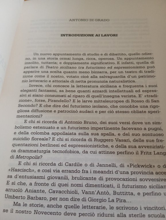 Teatro siciliano tra futurismo ed espressionismo, Teatro stabile di Catania …