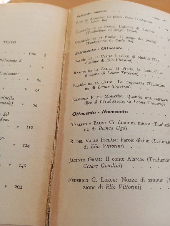 Teatro spagnolo origini giorni nostri, cura di Elio Vittorini, Bompiani, … | Immagine Gallery 28