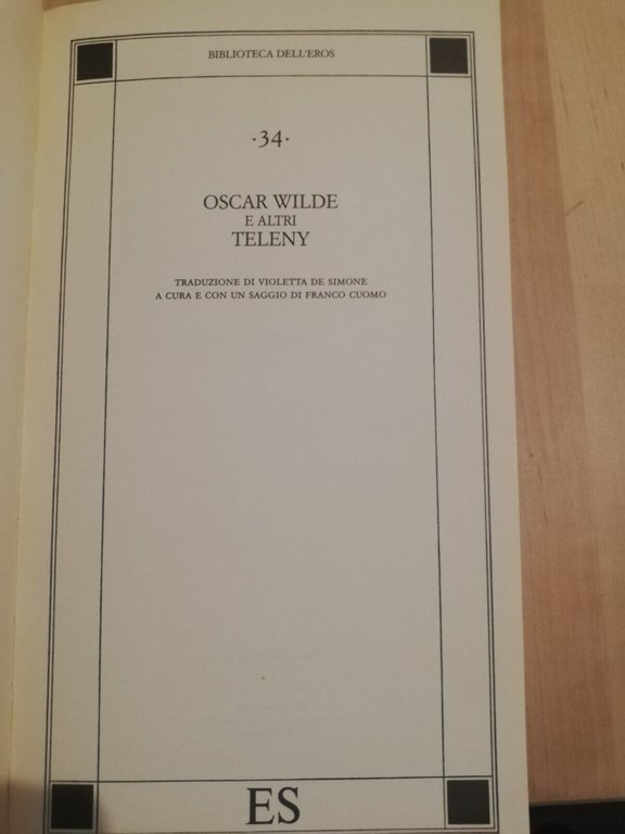 Teleny, Oscar Wilde, 1992, ES