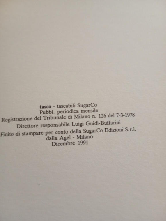 Tempi migliori, John Dos Passos, SugarCo, 1991