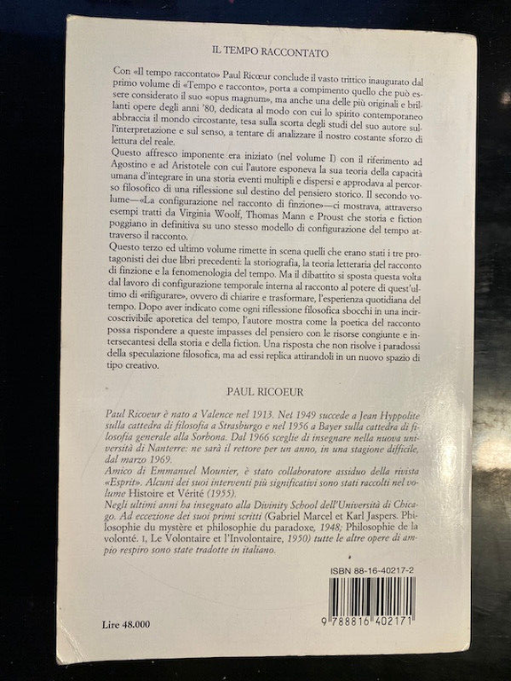 Tempo e racconto vol. 3 Il tempo raccontato, Paul Ricoeur, …