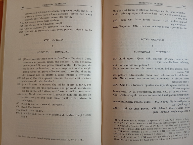 Terenzio, Commedie II, Formione, Suocera, Due fratelli, Tumminelli Editore, 1952 | Immagine Gallery 10