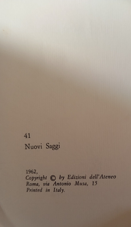 Terenzio Problemi e aspetti dell'originalità, Orazio Bianco Edizioni ateneo 1962