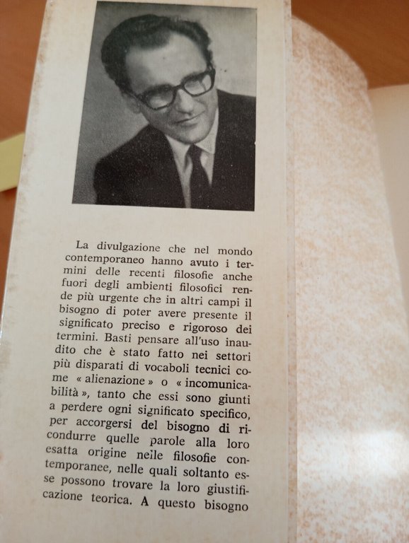 Termini della filosofia contemporanea, Armando Plebe, Armando, 1966