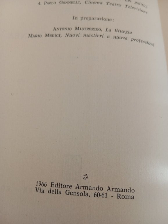 Termini della filosofia contemporanea, Armando Plebe, Armando, 1966