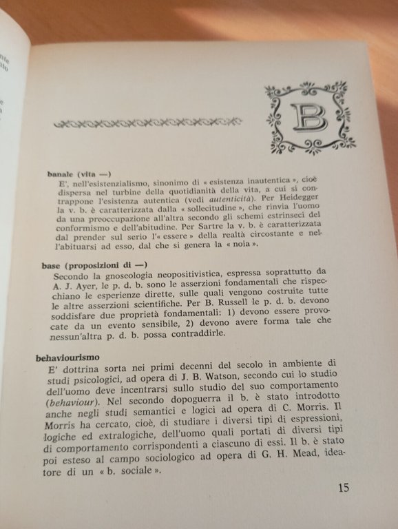 Termini della filosofia contemporanea, Armando Plebe, Armando, 1966