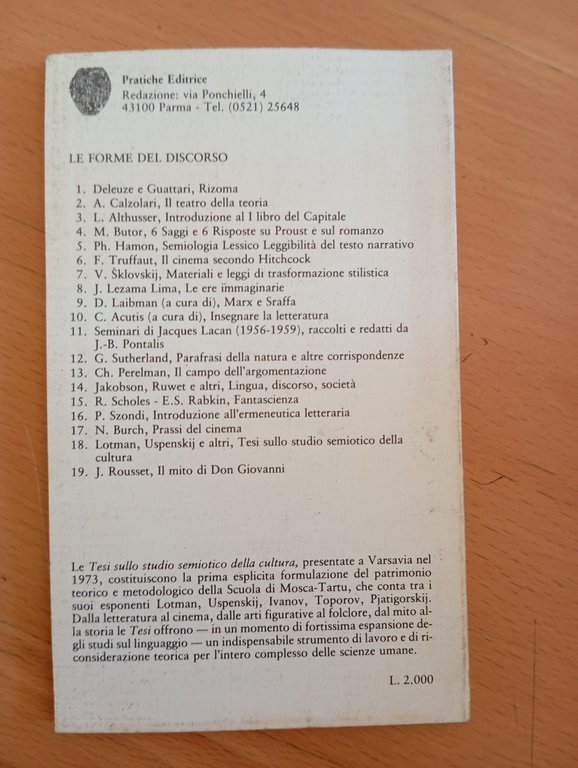 Tesi sullo studio semiotico della cultura, Lotman, Pjatigarskij, Uspenskij 1980 | Immagine Gallery 5