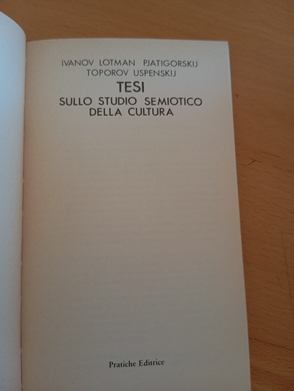 Tesi sullo studio semiotico della cultura, Lotman, Pjatigarskij, Uspenskij 1980 | Immagine Gallery 8