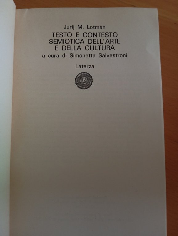 Testo e contesto. Semiotica dell'arte e cultura, Jurij M. Lotman, … | Immagine Gallery 8
