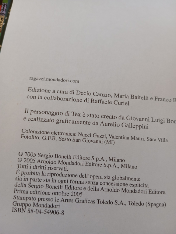 Tex, I dominatori della valle, Mondadori, cartonato, prima edizione, 2005 | Immagine Gallery 6