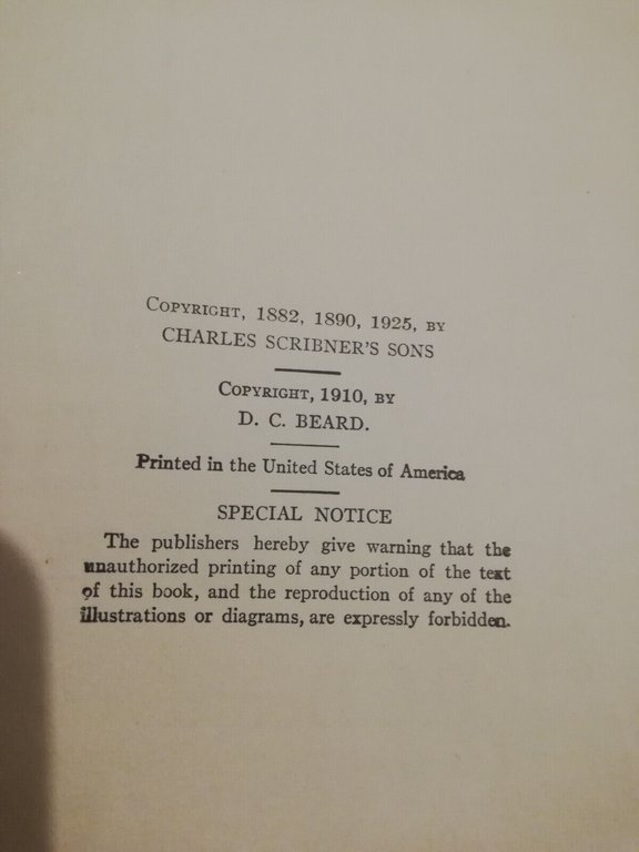 The american boy's handy book, D. C. Beard, 1931, English