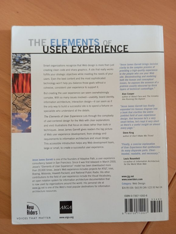The elements of user experience, Jesse James Garrett, 2003