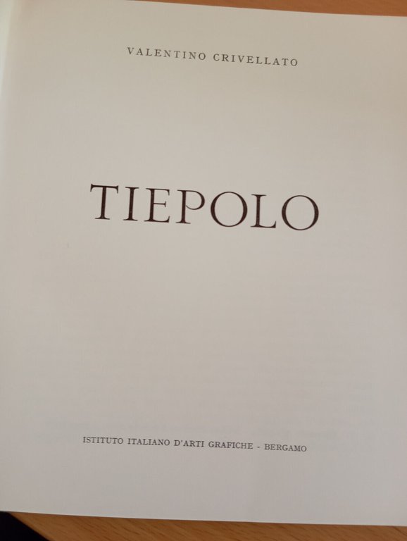 Tiepolo, Valentino Crivellato, 1960