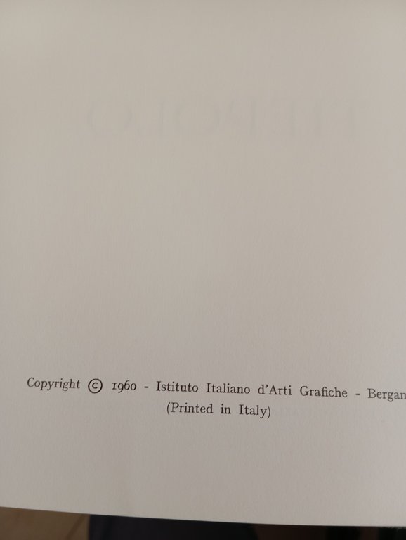 Tiepolo, Valentino Crivellato, 1960 | Immagine Gallery 12