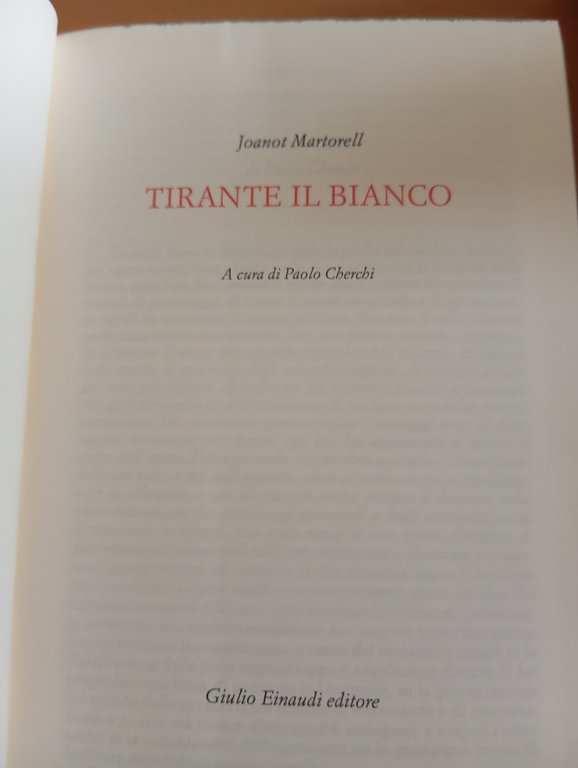 Tirante il bianco, Joanot Martorell, Millenni Einaudi, 2013 | Immagine Gallery 12