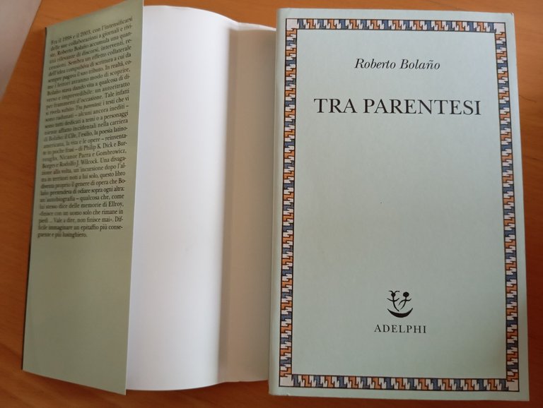 Tra parentesi, Roberto Bolano, Adelphi, 2009 | Immagine Gallery 5