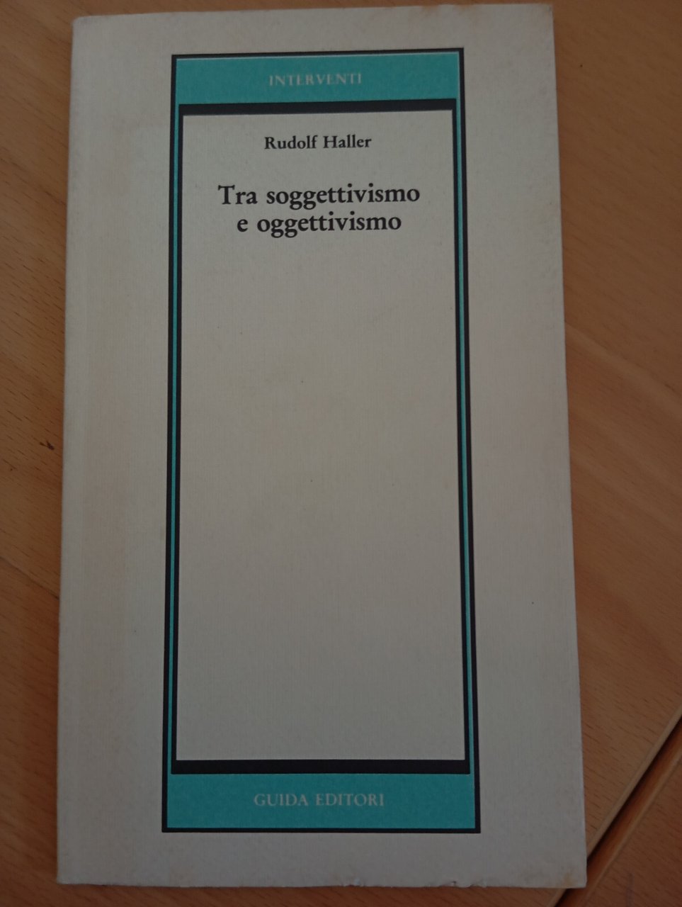 Tra soggettivismo e oggettivismo, Rudolf Haller, Guida, 1984 | Immagine principale
