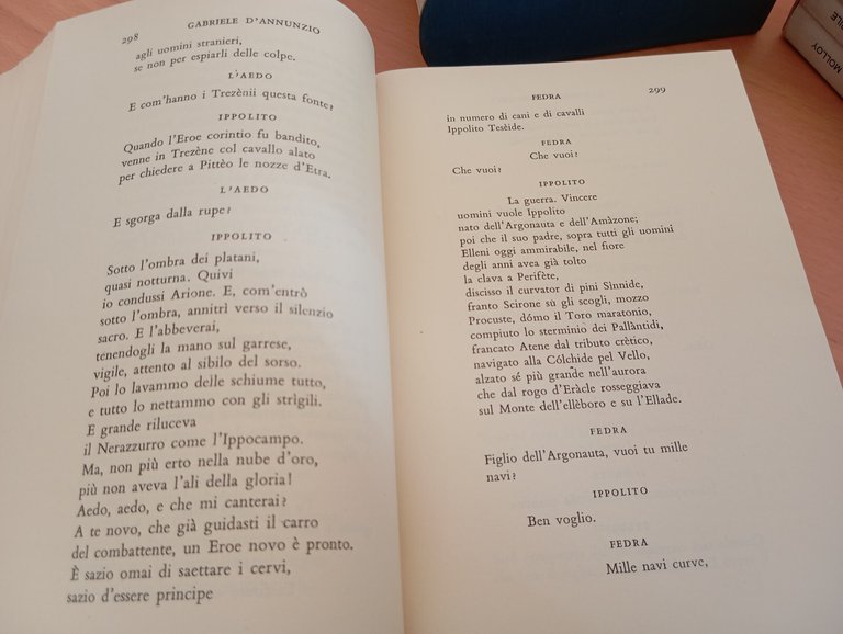 Tragedie, sogni e misteri, Gabriele D'Annunzio, Mondadori due volumi, 1966
