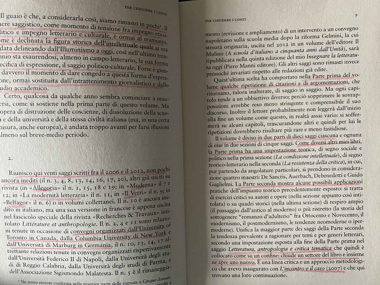 Tramonto e resistenza della critica, Romano Luperini, Quodlibet, 2013, RARO