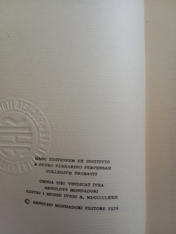 Tulli Ciceronis, Commentariolum Petitionis, Mondadori, 1972 | Immagine Gallery 6