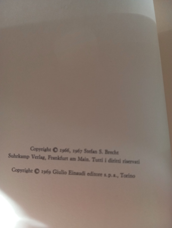 Turandot e atti unici, Bertold Brecht, Einaudi, 1969