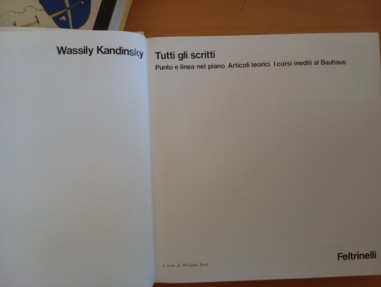 Tutti gli scritti, 2 volumi, Wassily Kandinsky, Feltrinelli, 1989 | Immagine Gallery 9