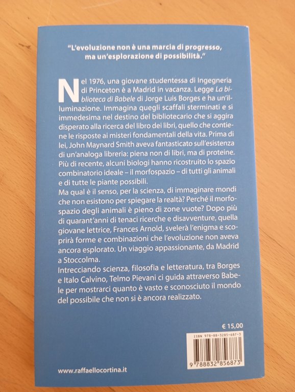 Tutti i mondi possibili, Telmo Pievani, Cortina, 2024