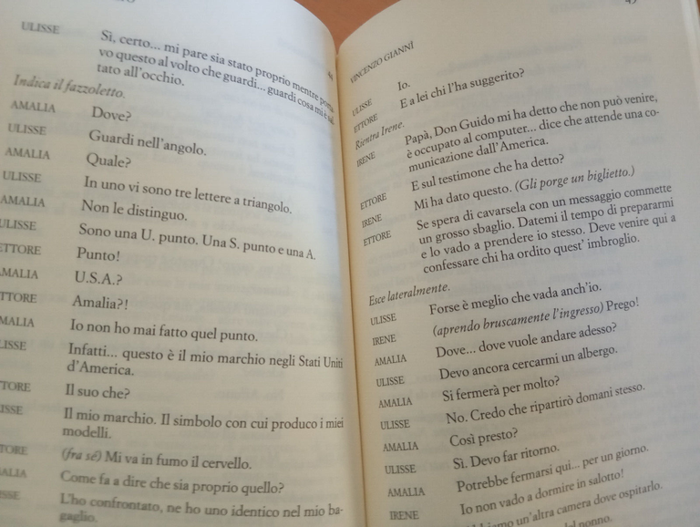 Ulisse è tornato, Vincenzo Giannì, Ricordi teatro, 1996