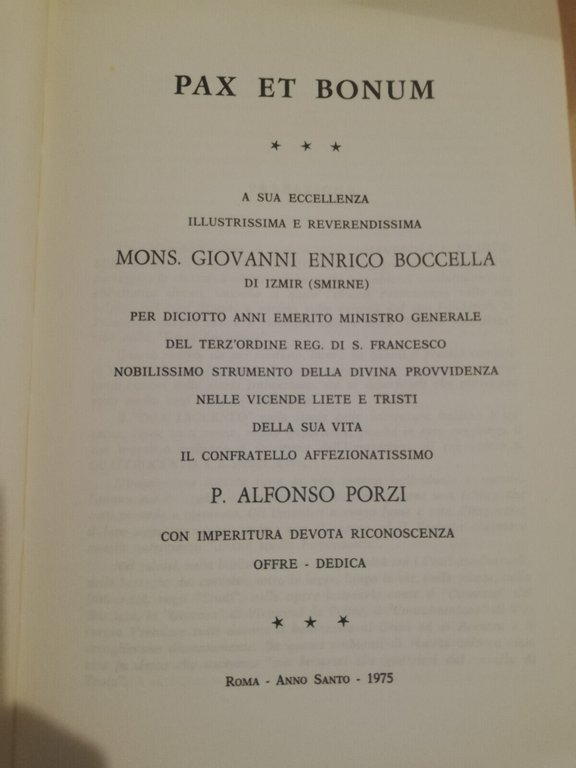 Umanesimo e francescanesimo nel Quattrocento, Alfonzo Porzi, 1975