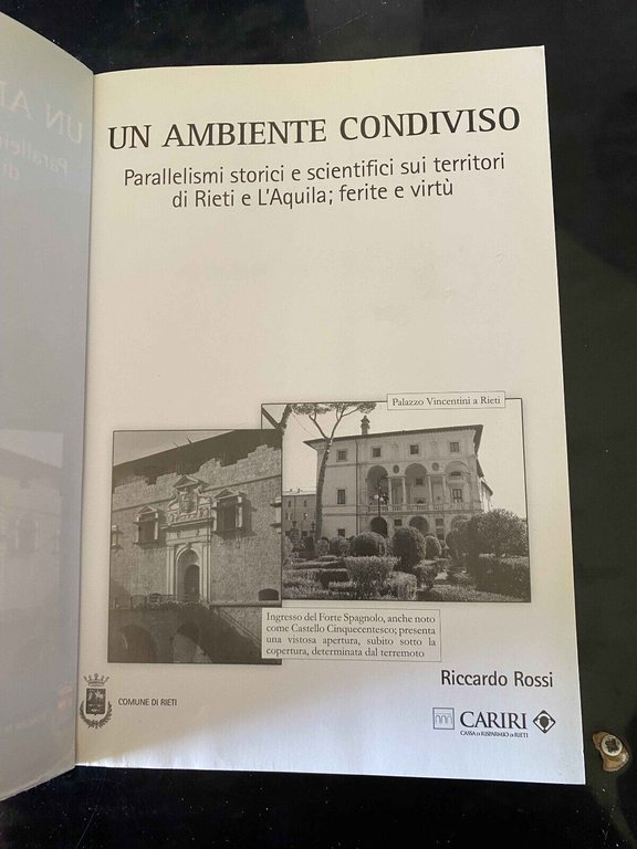 Un ambiente condiviso. Territori di Rieti e L'Aquila, Riccardo Rossi