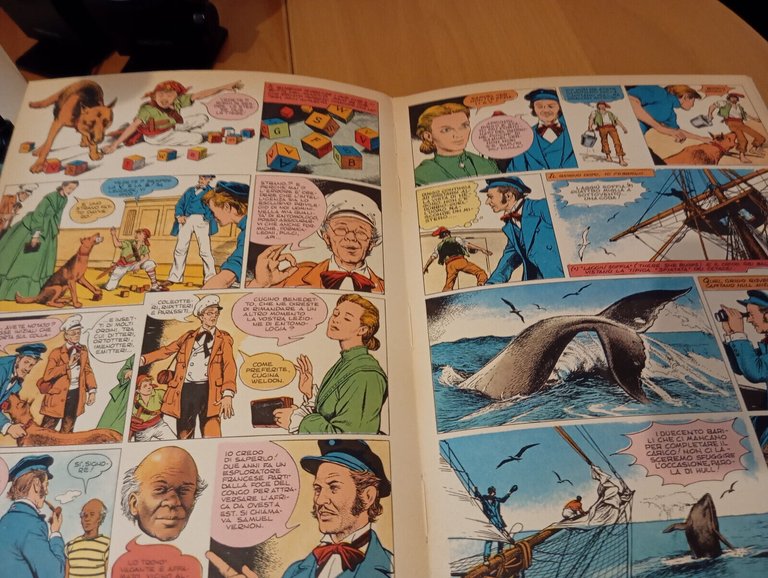 Un capitano di 15 anni, Famiglia Cristiana, 1975, a fumetti …