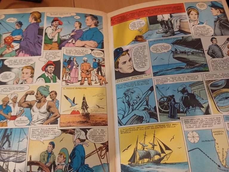 Un capitano di 15 anni, Famiglia Cristiana, 1975, a fumetti …