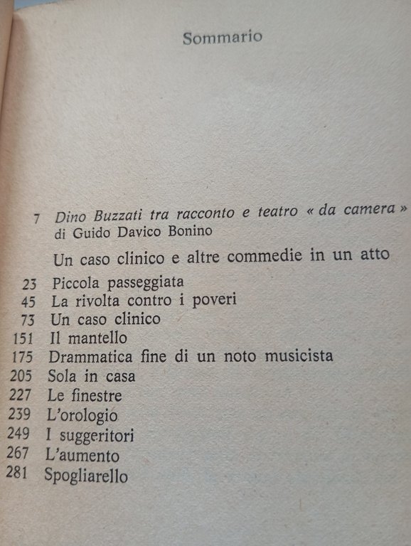 Un caso clinico e altre commedie in un atto, Dino …