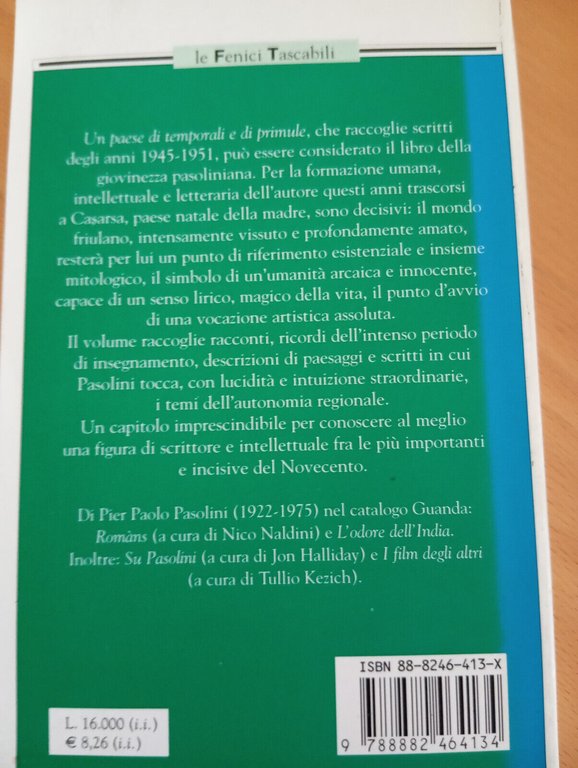 Un paese di temporali e di primule, Pier Paolo Pasolini, …