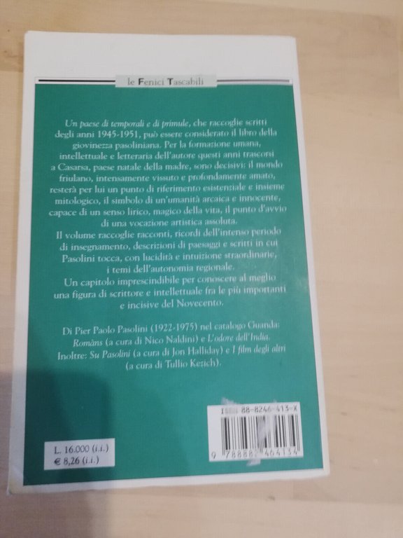 Un paese di temporali e di primule, Pier Paolo Pasolini, …