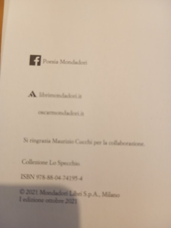 Un vuoto d'aria, Carlo bordini, Mondadori, 2021