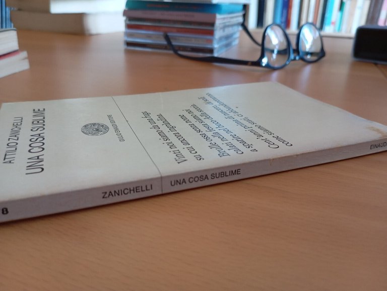 Una cosa sublime, Attilio Zanichelli, Einaudi, 1982, Fuori catalogo