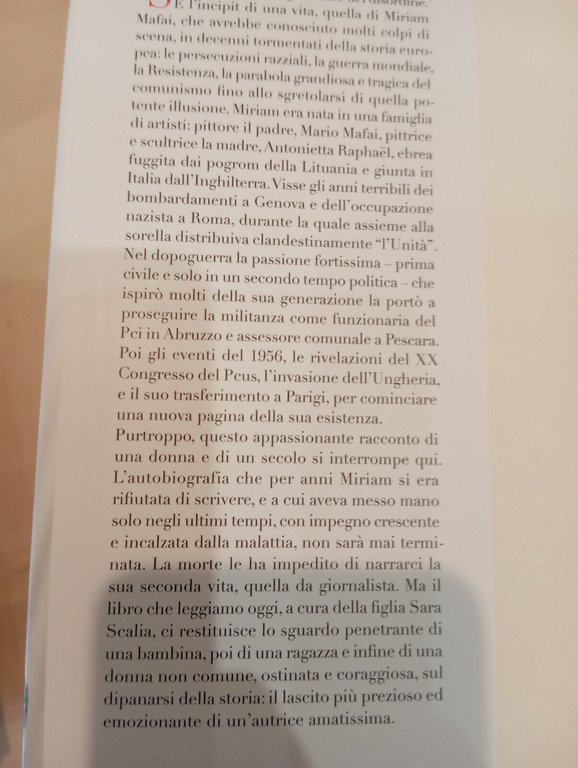 Una vita, quasi due, Miriam Mafai, Rizzoli, 2012