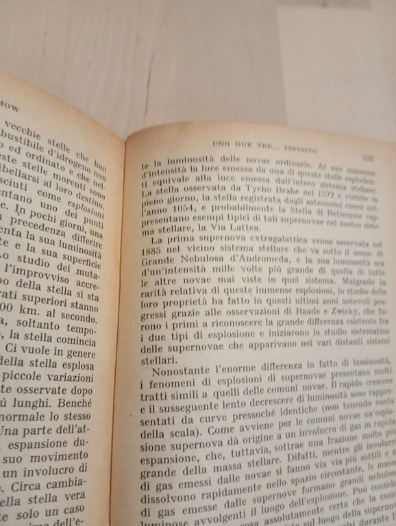 Uno, due, tre... infinito, George Gamow, BMM Mondadori, 1952, molto …