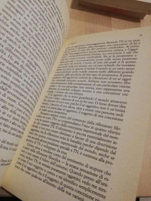 Uno sguardo da nessun luogo, Thomas Nagel, 1988, Il saggiatore