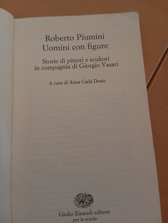 Uomini con figure, Roberto Piumini, Einaudi, 1990