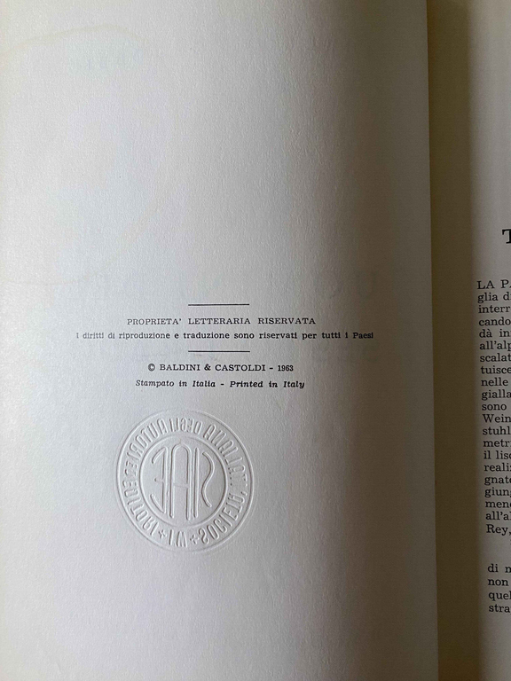 Uomini del sesto grado, Aurelio Garobbio, Baldini e Castoldi, 1963