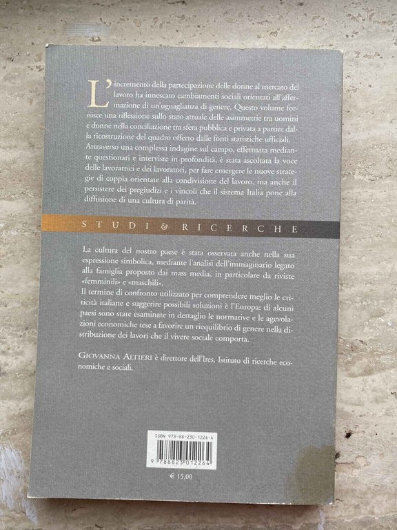 Uomini e donne moderni Differenze di genere lavoro famiglia Altieri …